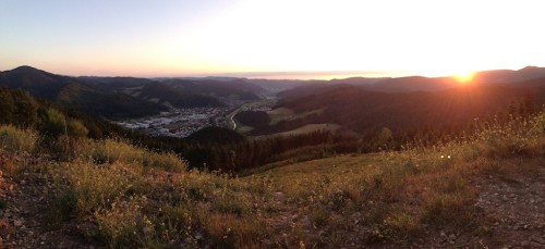 Sonnenuntergang am Spitzfelsen